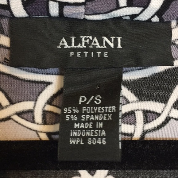 Alfani dress Petite S, 3/4 sleeve flattering drape - Picture 2 of 3